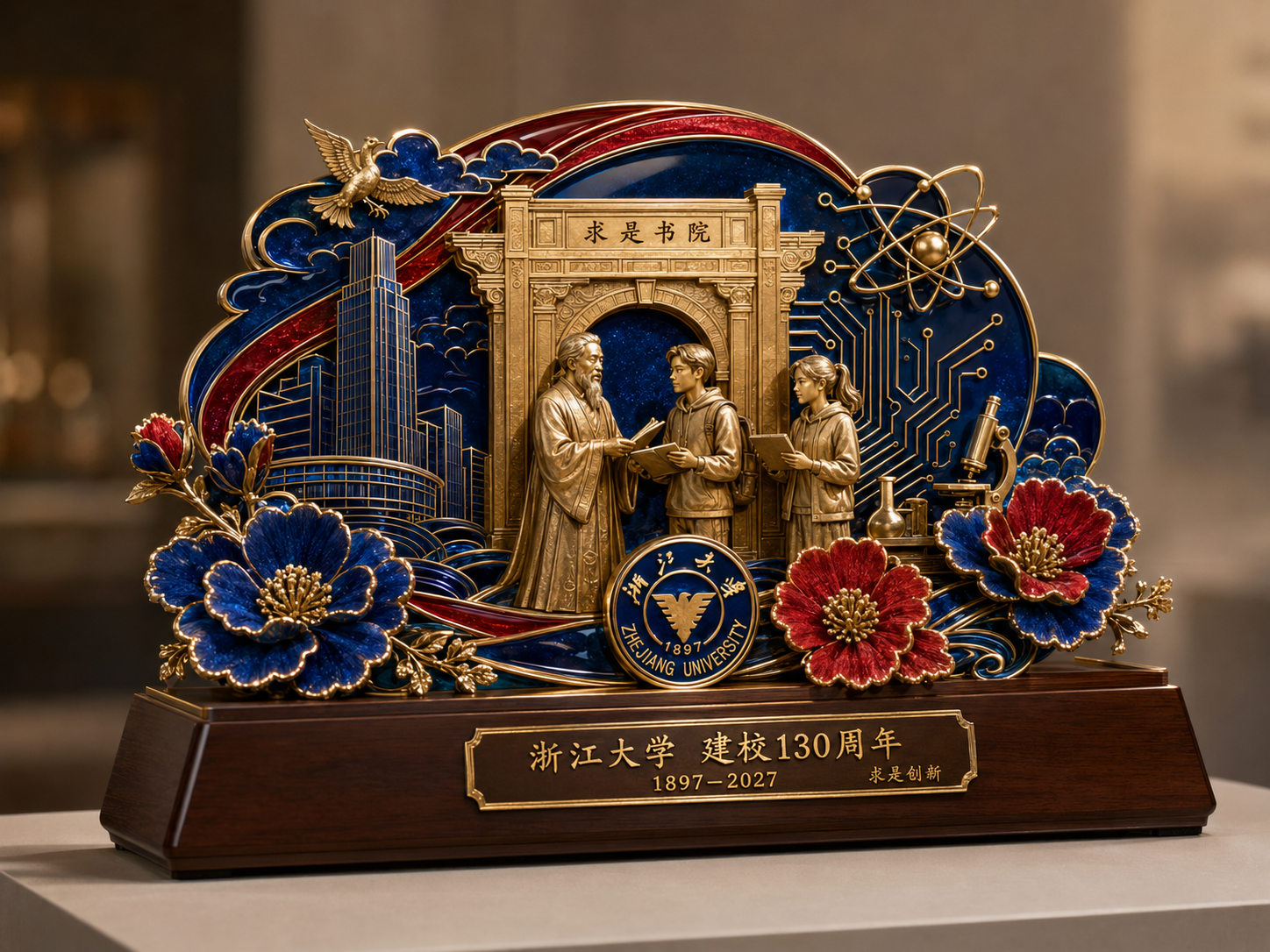 《求是同心·百卅新程》浙江大学百卅校庆纪念艺术系列